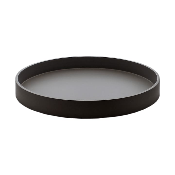 Vassoio decorativo laccato opaco Ø30x4 cm - Nero - Mojoo