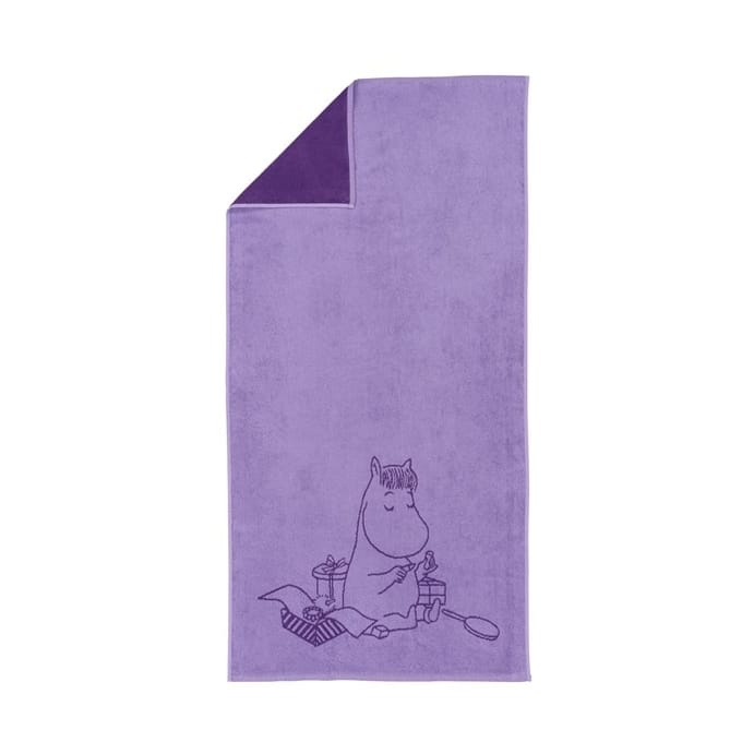 Telo da bagno Mumin 70x140 cm - Grugnina, viola - Moomin Arabia