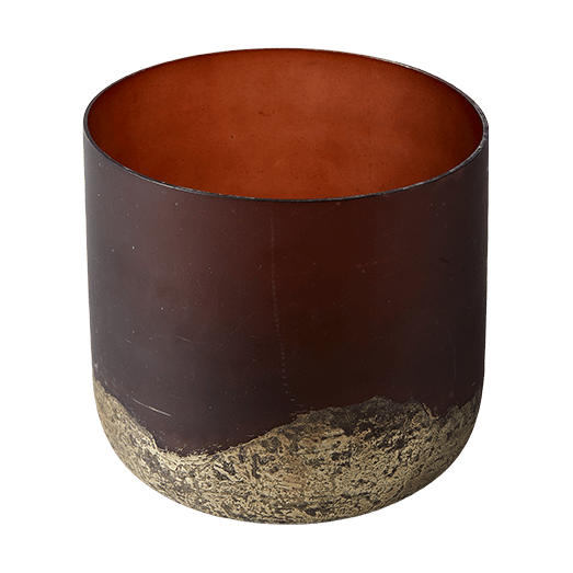 Vaso Lana Ø14x14 cm, Brown-gold MUUBS