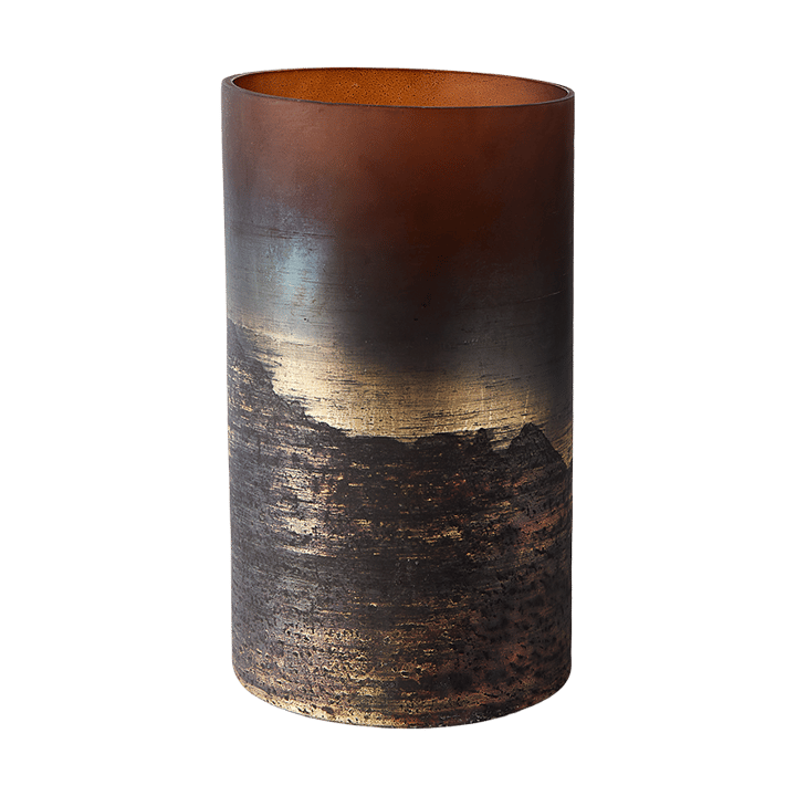 Vaso Lana Ø14x25 cm - Brown-gold - MUUBS