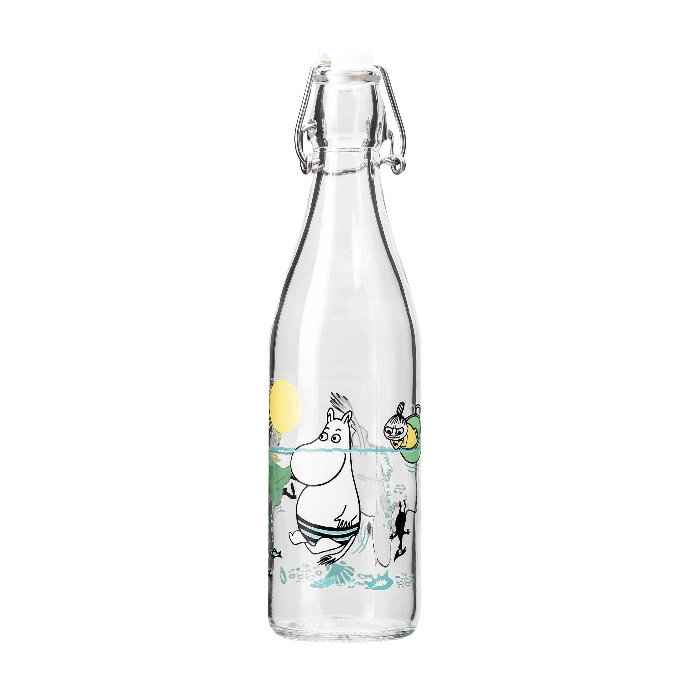 Bottiglia in vetro Moomin 0,5 L, Fun in the water