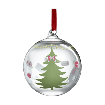 Pallina albero di natale Moomin Ø9 cm - Happy holidays - Muurla