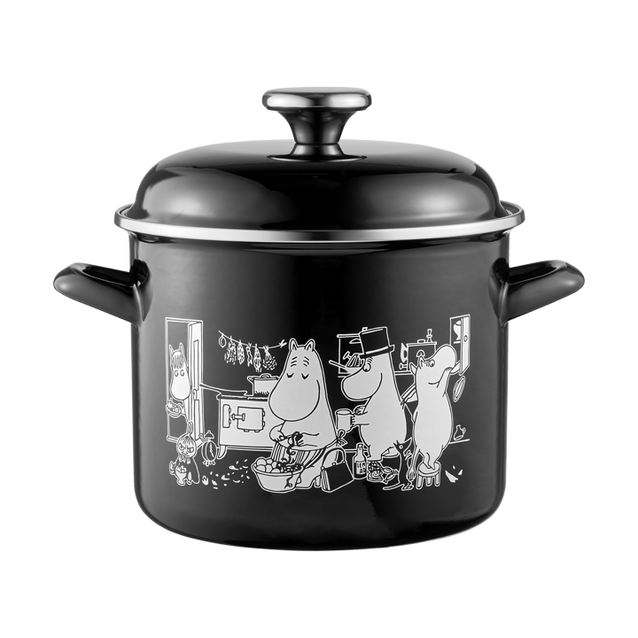 Pentola in smalto Mumin con coperchio alto 3,5 L - Cucina - Muurla