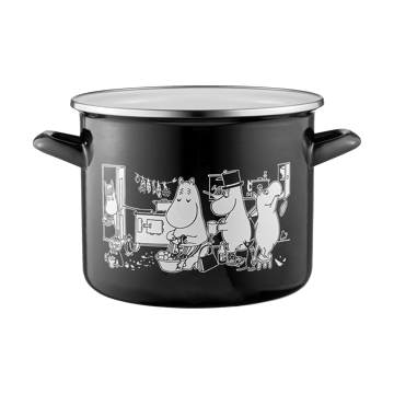 Pentola in smalto Mumin con coperchio alto 3,5 L - Cucina - Muurla