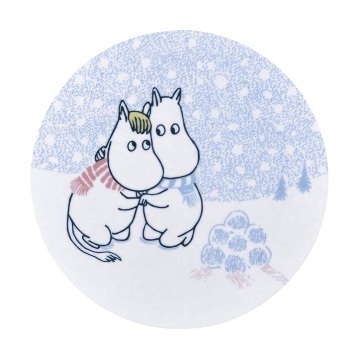 Sottobicchieri Moomin Ø10 cm - Let it snow - Muurla