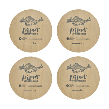 Sottobicchieri Pippi 4 pezzi - Salterello - Muurla