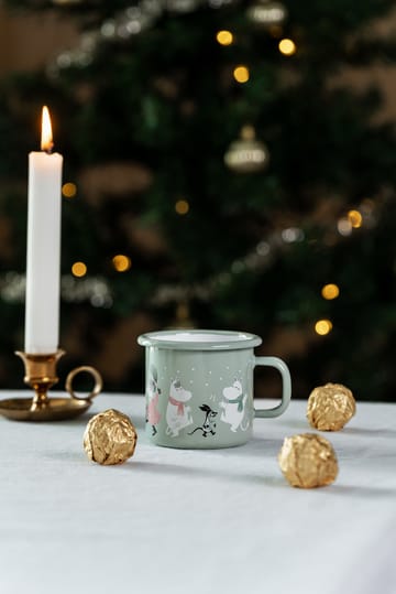 Tazza in smalto Moomin 25 cl - Festive spirits - Muurla