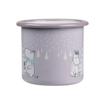 Tazza in smalto Moomin 25 cl - Snowfall - Muurla