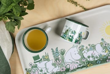 Tazza in smalto Moomin 37 cl - Nel giardino - Muurla