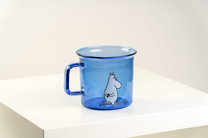 Tazza in vetro Moomin 35 cl, Blu Muurla