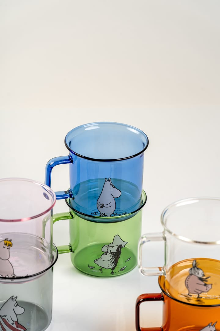 Tazza in vetro Moomin 35 cl, Blu Muurla