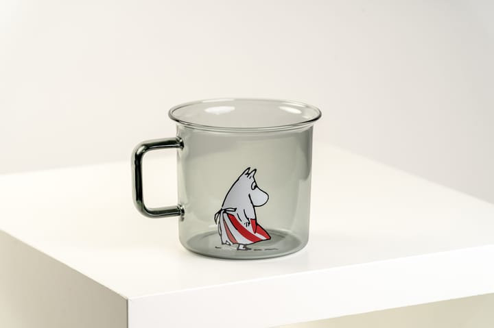 Tazza in vetro Moominmamma 35 cl, grigio Muurla