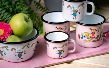 Tazza Pippi E Lilla gubben smaltata 1.5 dl - Light pink - Muurla