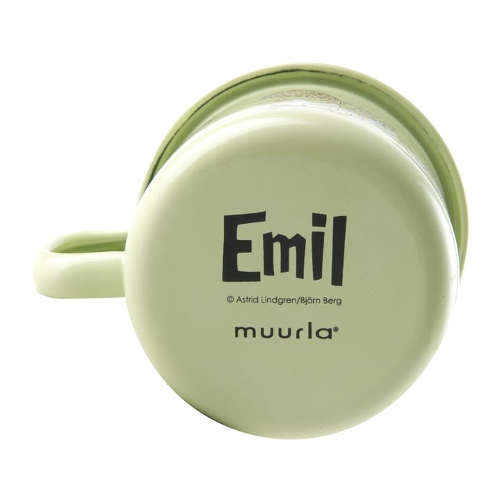 Tazza smaltata 2,5 dl Emil e Ida, Verde Muurla