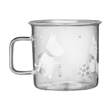 Tazza vetro Moomin 35 cl - Let it snow - Muurla