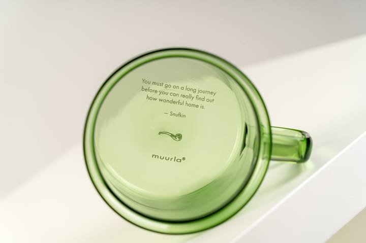 Tazza vetro Snufkin 35 cl, Verde Muurla