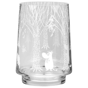 Vaso/lanterna In the Woods 20 cm - trasparente-bianco - Muurla