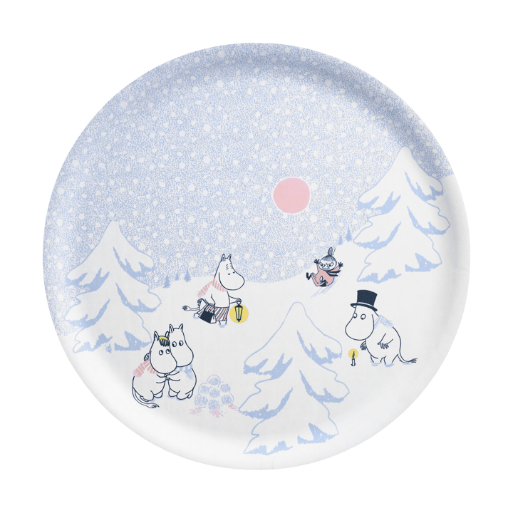 Vassoio Moomin Ø35 cm - Let it snow - Muurla