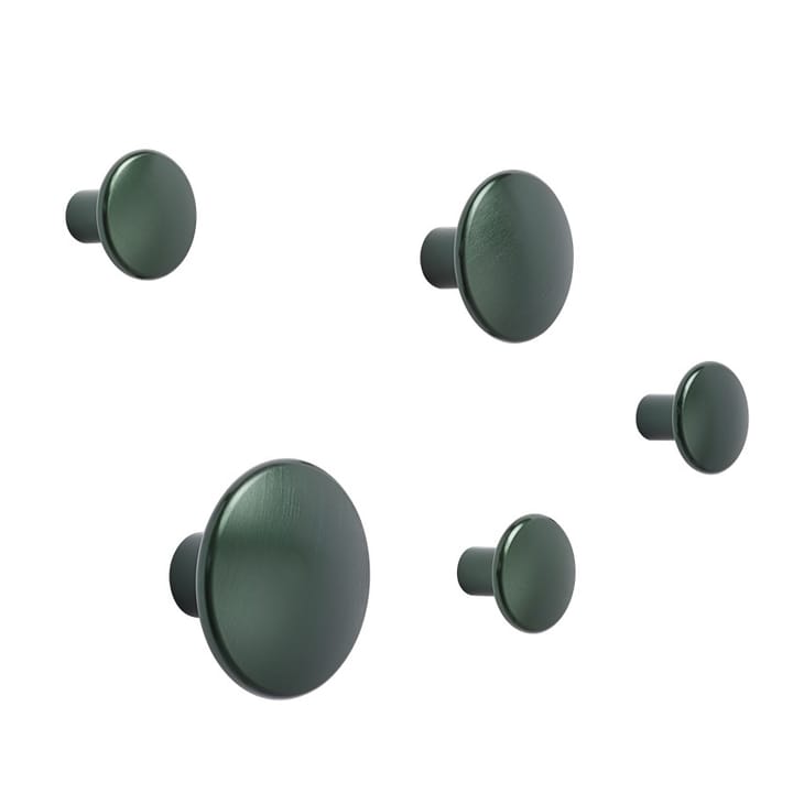 Appendiabiti The Dots metallo 2,7 cm, verde scuro Muuto