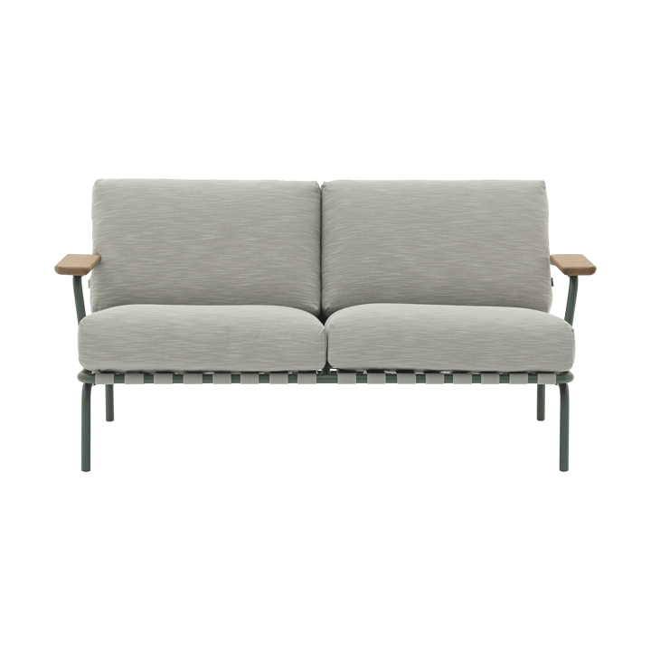 Divano a 2 posti Settle - Ribbed Weave 2 Dark green - Muuto