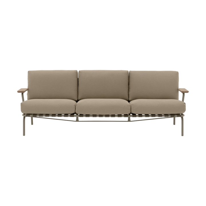 Divano a 3 posti Settle - Ribbed Weave 5 Taupe - Muuto