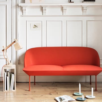 Divano Oslo a 2 posti - Steelcut 660-Dark red - Muuto