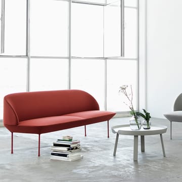 Divano Oslo a 2 posti - Steelcut 660-Dark red - Muuto