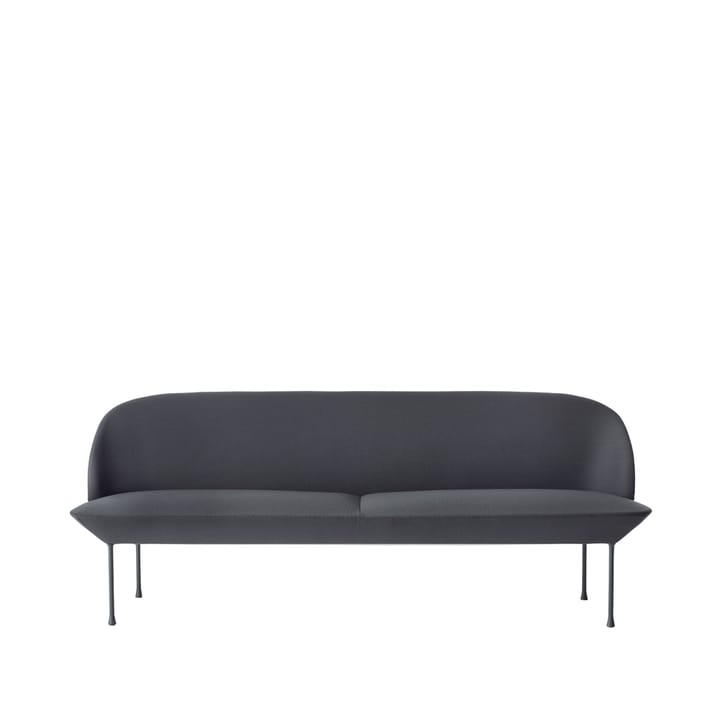 Divano Oslo a 3 posti, Steelcut 180-Dark grey Muuto