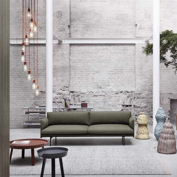 Divano Outline a 2 posti, Fiord 961-Green Muuto