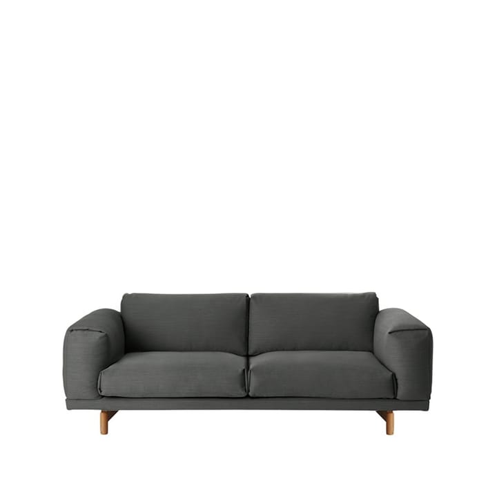 Divano Rest - 2-posti-remix 163 gambe grey-oak - Muuto