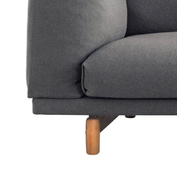 Divano Rest - 2-posti-remix 163 gambe grey-oak - Muuto