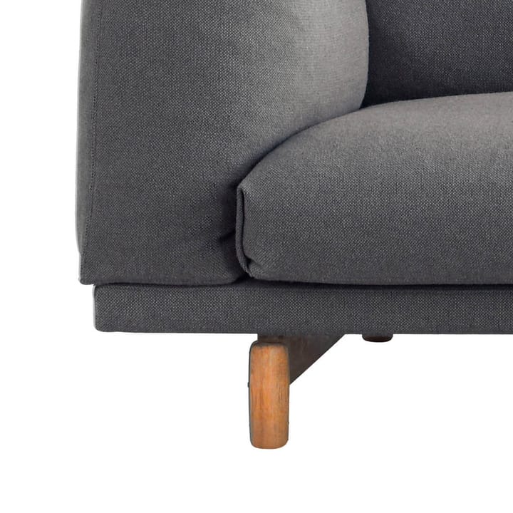 Divano Rest, 2-posti-remix 163 gambe grey-oak Muuto