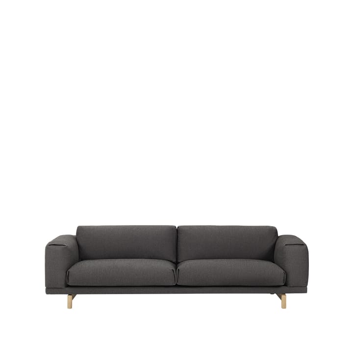 Divano Rest - 3-posti-vancouver 13 gambe grey-oak - Muuto