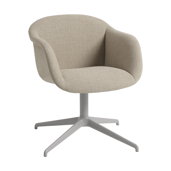 Fiber Soft Armchair swivel base, Ecriture 240/Grey Muuto