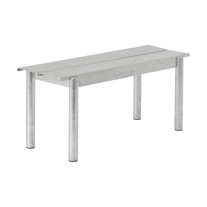 Panchina Linear Steel 110x34 cm - Warm galvanized steel - Muuto