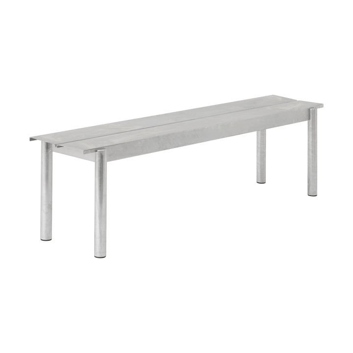 Panchina Linear Steel 170x34 cm - Warm galvanized steel - Muuto