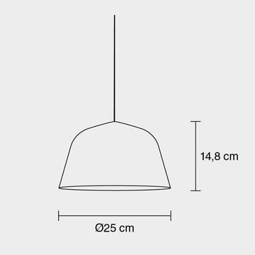 Plafoniera Ambit Ø 25 cm - grigio - Muuto