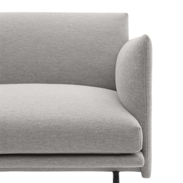 Poltrona in tessuto Outline Chair - Clay 12, nero - Muuto