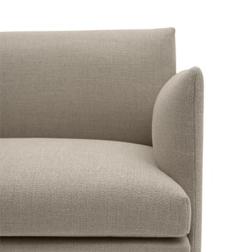 Poltrona in tessuto Outline Chair - Ecriture 240, alluminio lucidato - Muuto