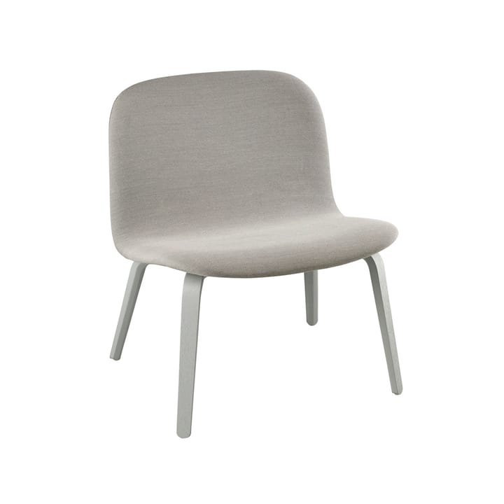 Poltrona lounge imbottita Visu - Steelcut trio 133, grigio - Muuto