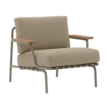 Poltrona lounge Settle Lounge Chair - Ribbed Weave 5 Taupe - Muuto