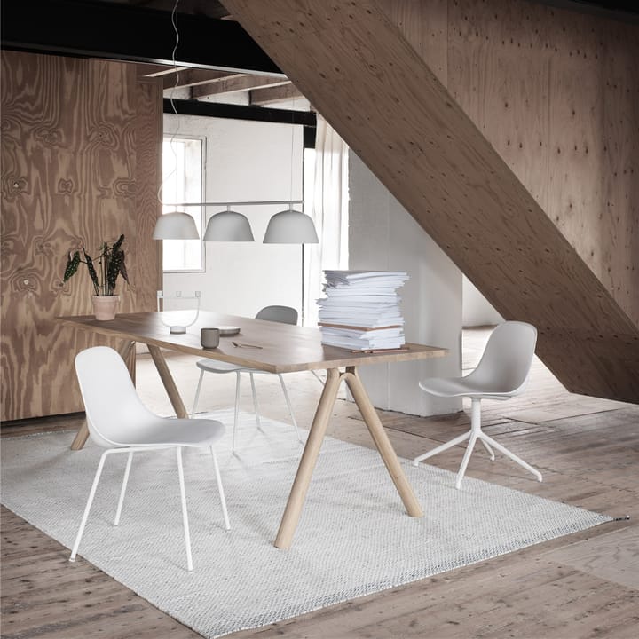 Poltroncina Fiber, Bianco naturale, bianco (plastica) Muuto