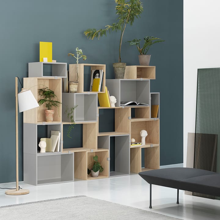 Scaffalatura Stacked 2.0 aperta, grande, grigio chiaro Muuto