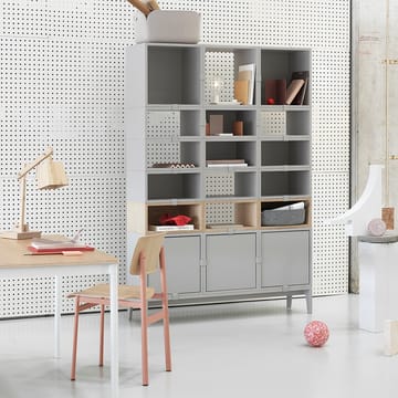 Scaffalatura Stacked 2.0 aperta, media - grigio chiaro - Muuto