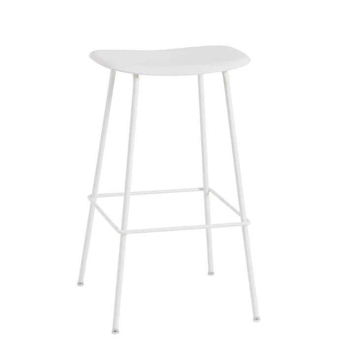 Sedia da bar Fiber Tube 75 cm - Bianco - Muuto