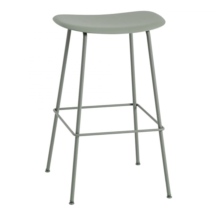 Sedia da bar Fiber Tube 75 cm - dusty green - Muuto