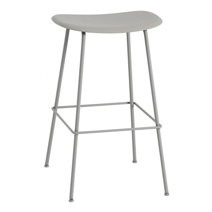 Sedia da bar Fiber Tube 75 cm - Grey - Muuto