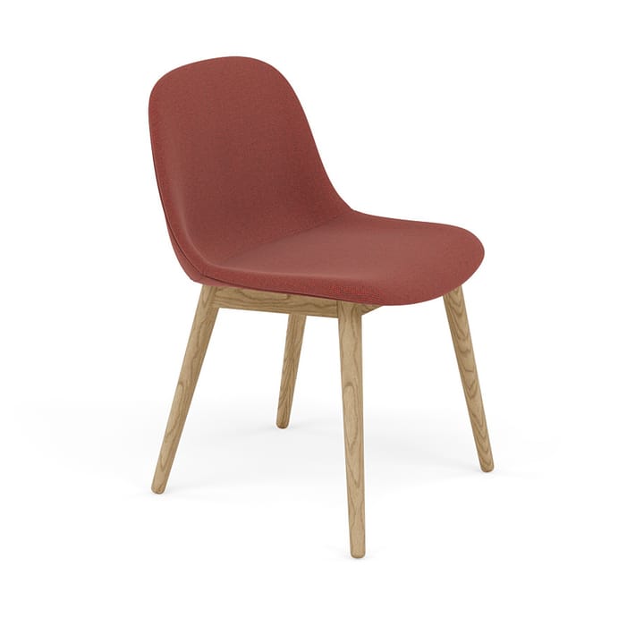 Sedia Fiber con gambe in legno  - Re-wool 558-oak - Muuto