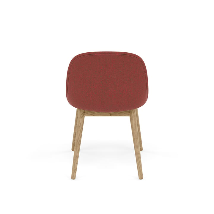 Sedia Fiber con gambe in legno , Re-wool 558-oak Muuto