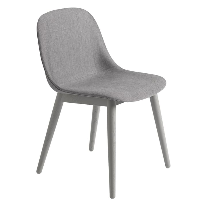 Sedia Fiber con gambe in legno  - Remix 133-grey - Muuto